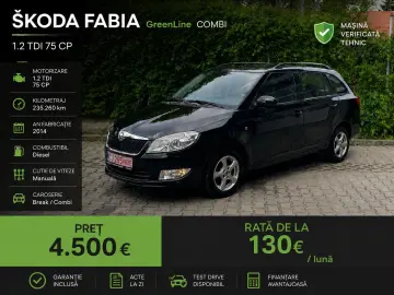 🚗 SKODA FABIA GREENLINE 1.2 TDI  🚗