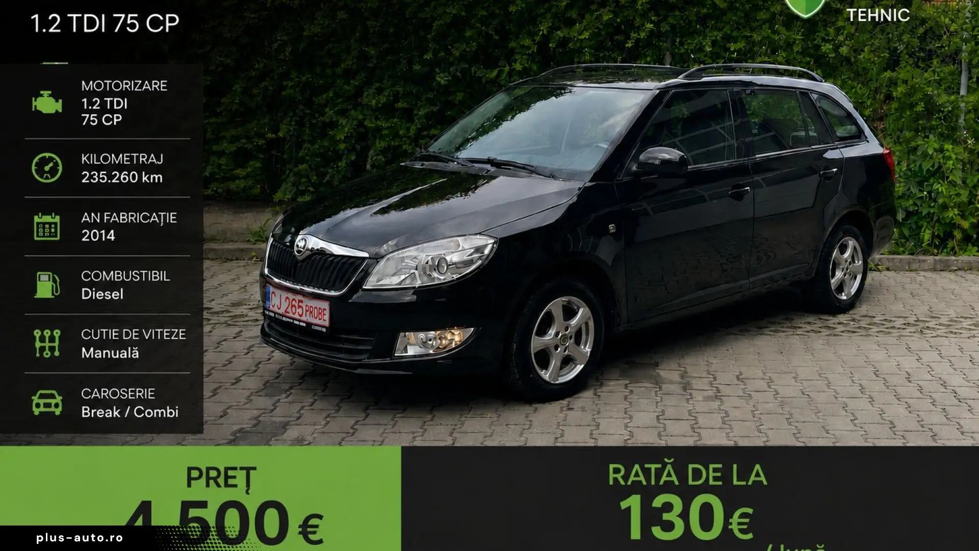 🚗 SKODA FABIA GREENLINE 1.2 TDI  🚗