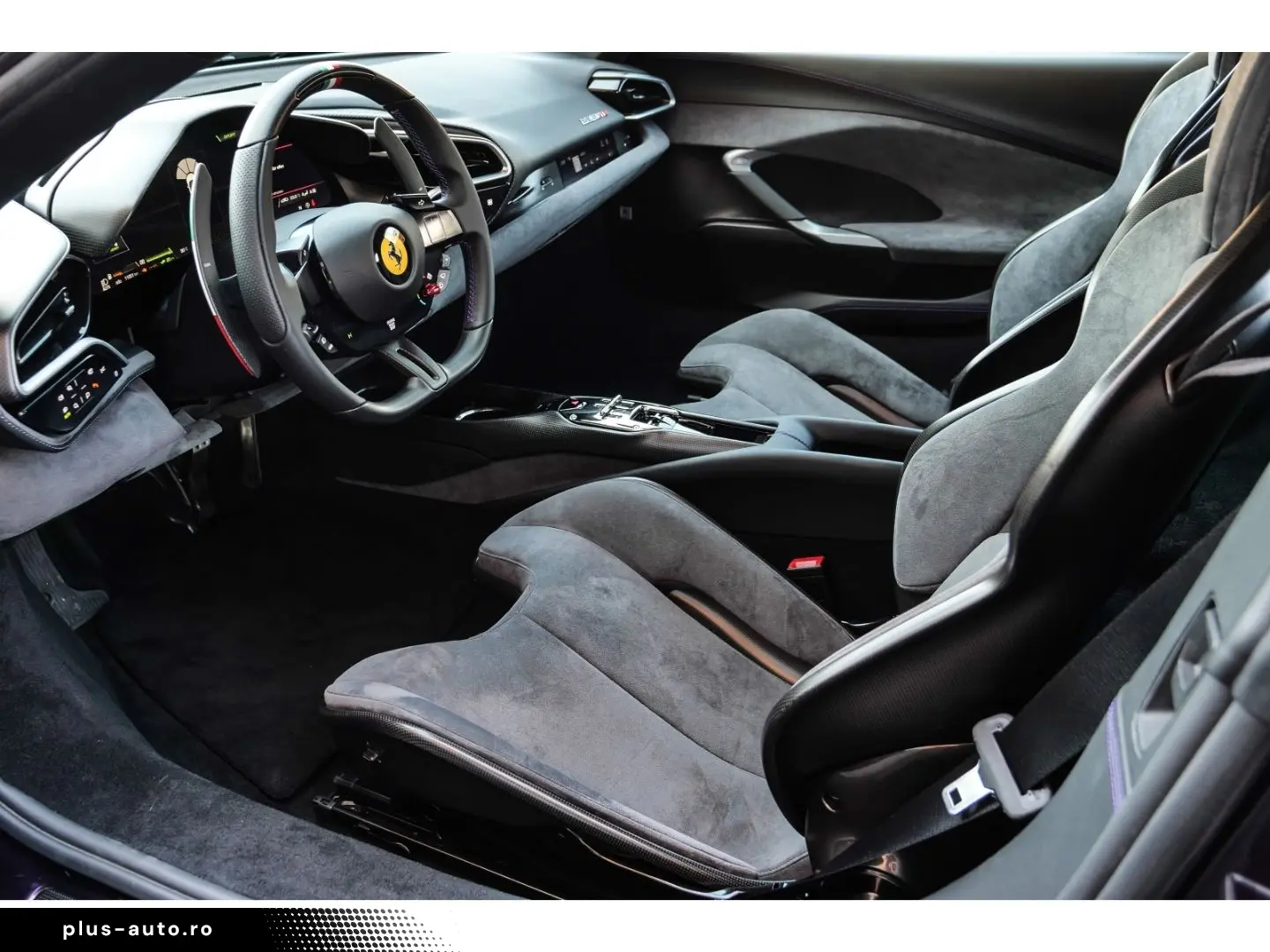 FERRARI 296 GTB  Viola Hong Kong Full Alcantara Tricolor