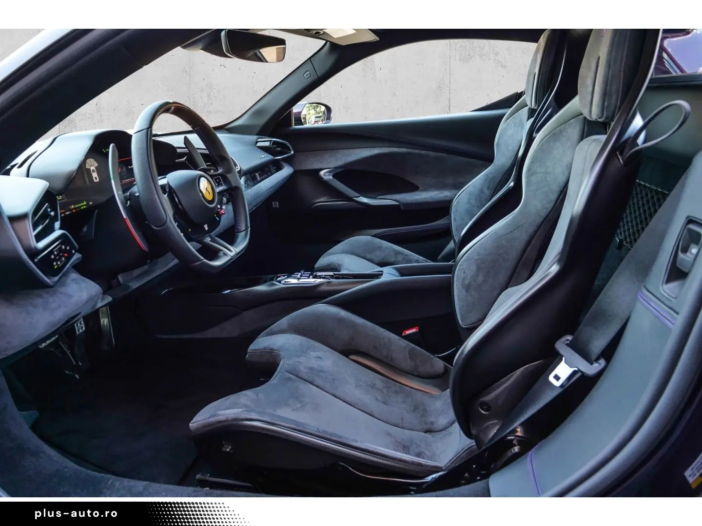 FERRARI 296 GTB  Viola Hong Kong Full Alcantara Tricolor