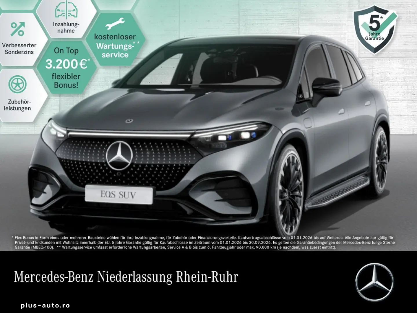 MERCEDES-BENZ EQS 450 4M SUV AMG PREMIUM 22  NIGHT TRITT AHK