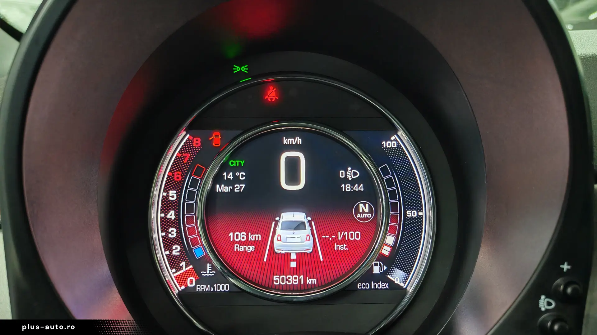 Fiat 500 S2019 Automat Ceas digital Pilot Senz parc Android