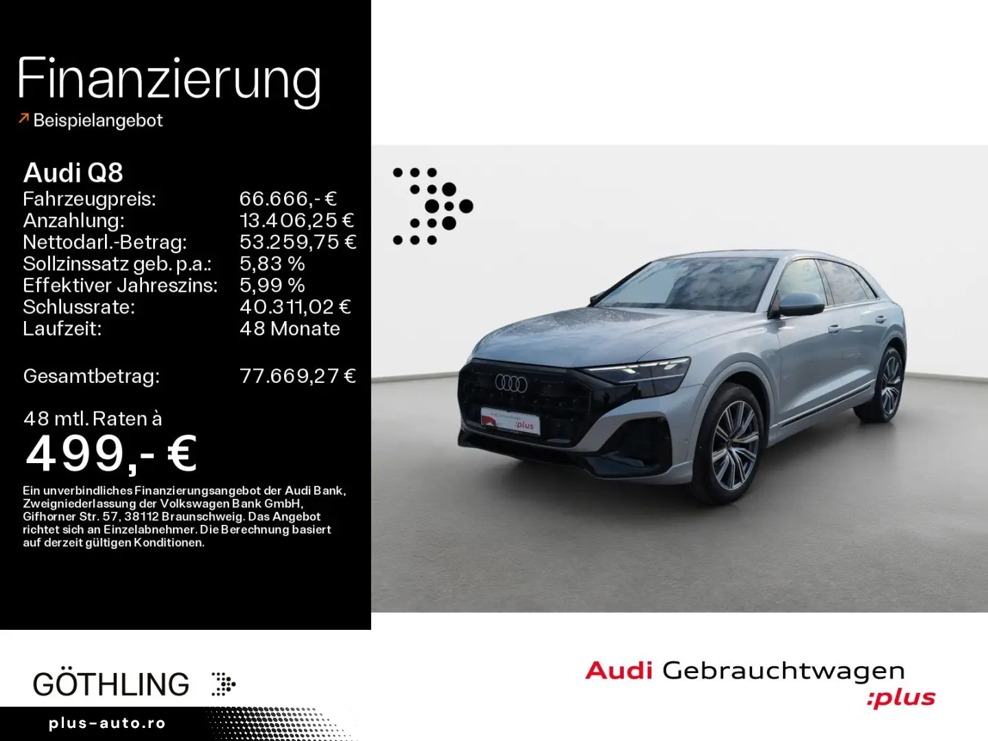 AUDI Q8 50 TDI qu tip Air HUD Pano Matrix Virtual Nav