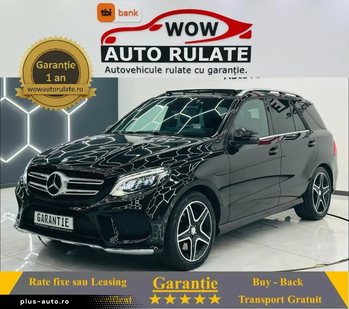 MERCEDESBENZ Gle 400 2016 3.0i E6 Garantie 12 Luni Rate Avan