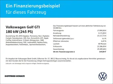 VW Golf GTI 2.0 TSI DSG NAVI AHK PANO DCC KAM ACC L