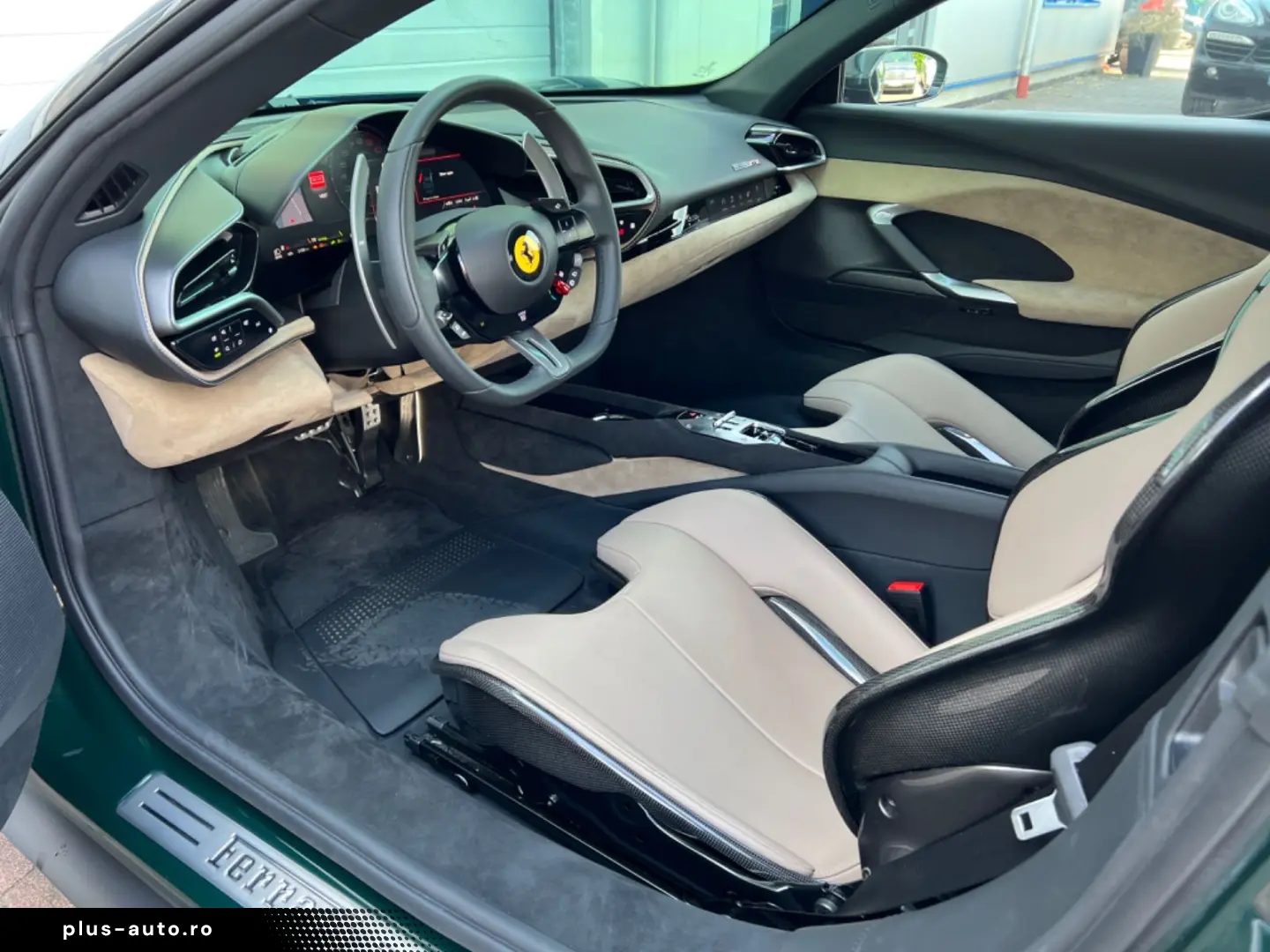 FERRARI 296 GTB VERDE BRITISH GREEN LIFT RACING SEATS