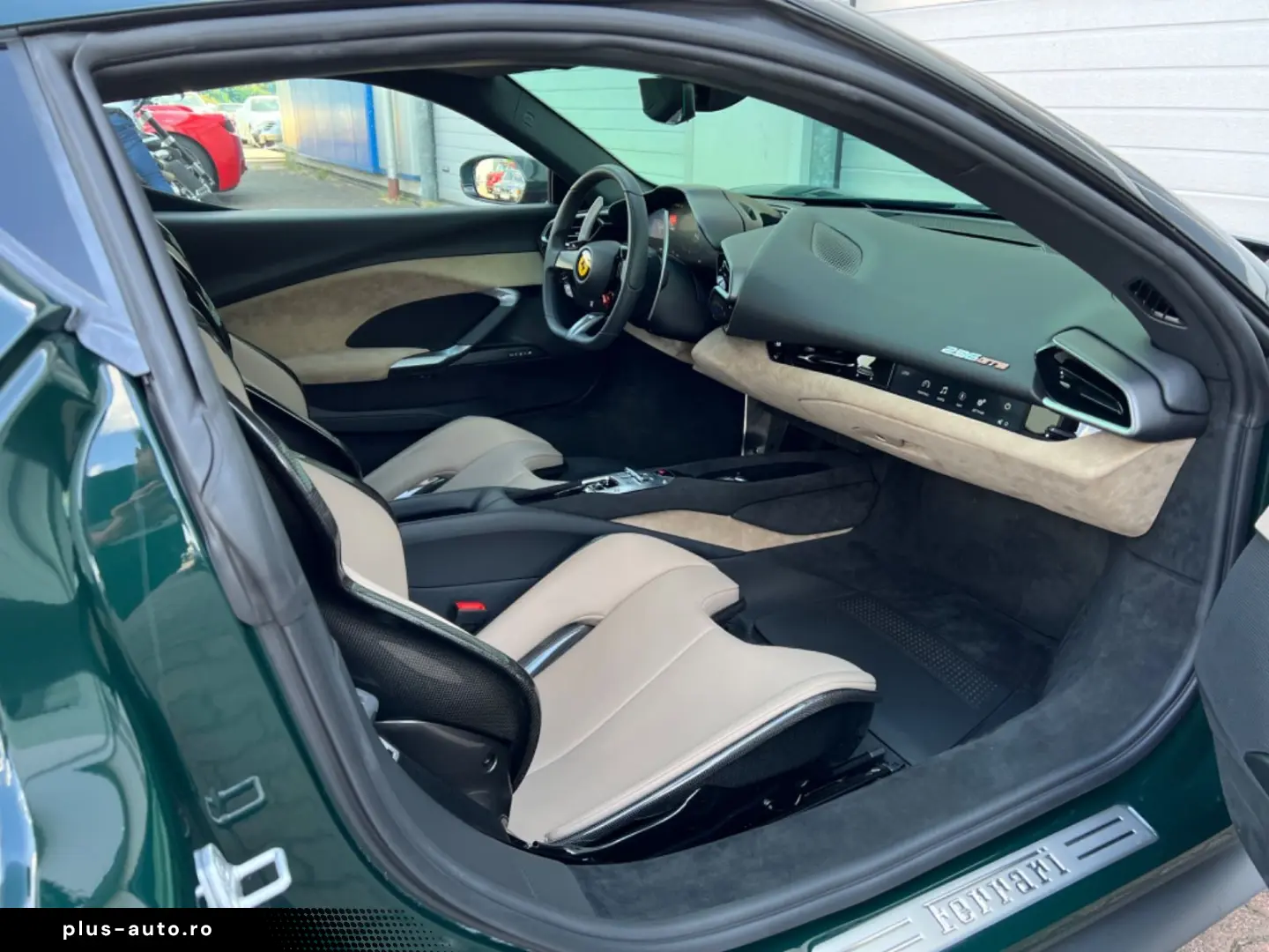 FERRARI 296 GTB VERDE BRITISH GREEN LIFT RACING SEATS