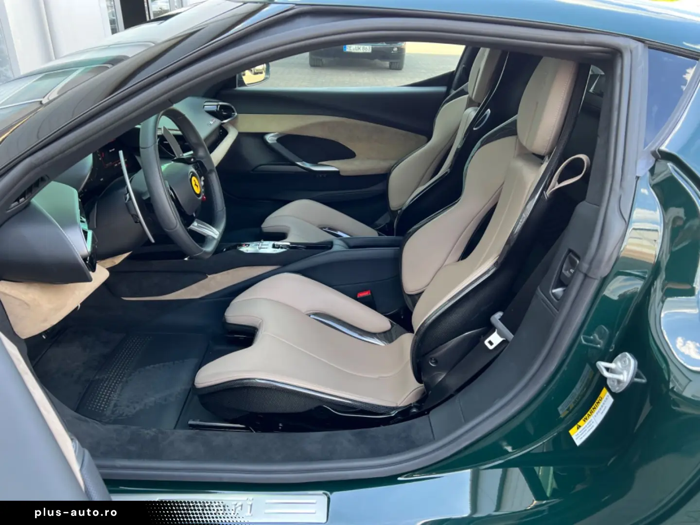 FERRARI 296 GTB VERDE BRITISH GREEN LIFT RACING SEATS