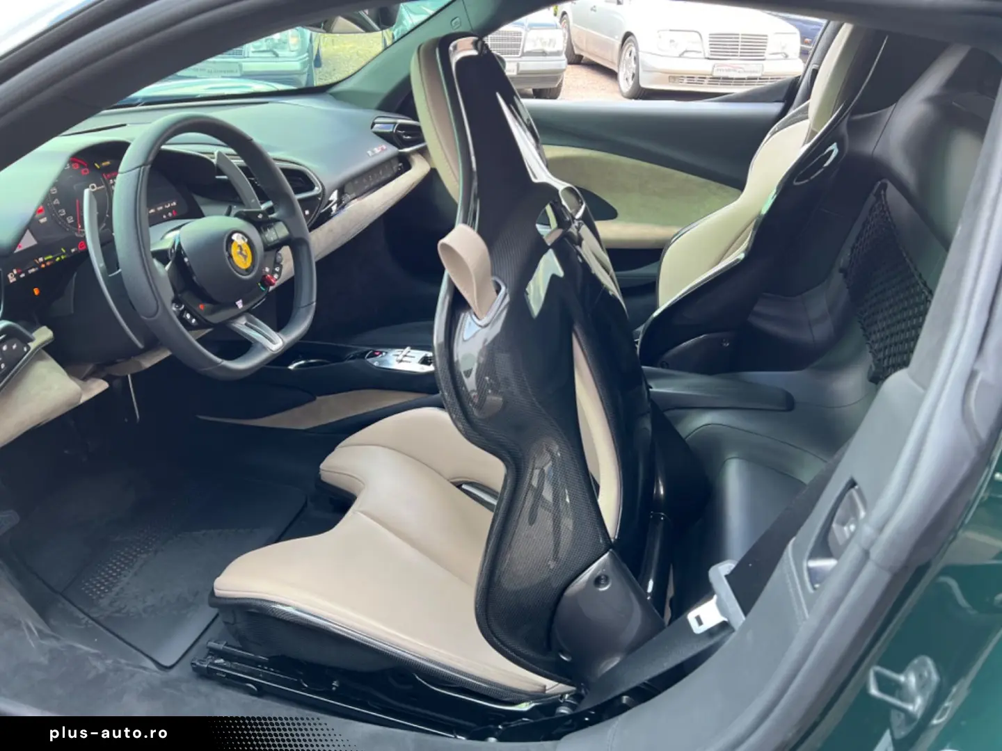 FERRARI 296 GTB VERDE BRITISH GREEN LIFT RACING SEATS