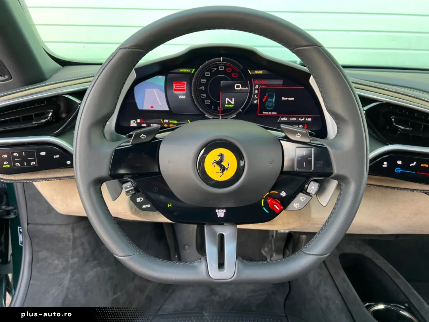 FERRARI 296 GTB VERDE BRITISH GREEN LIFT RACING SEATS