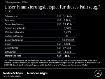 MERCEDES-BENZ C 180 Avantgarde 18  Kamera Vorr.-Dist…