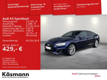 AUDI A5 Sportback S line 40TDI qu MATRIX KAM LEDER