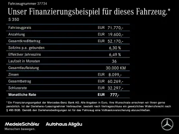 MERCEDES-BENZ S 350 d 4M NAPPA Memory Fahr-Assi Airmatic LED