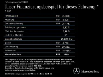 MERCEDES-BENZ C 180 AVANTGARDE Advanced Totw. LED MB…