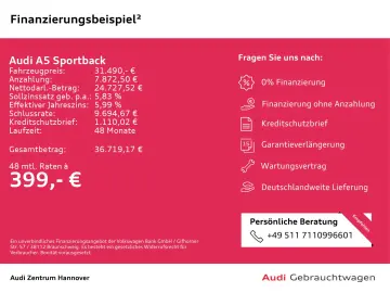 AUDI A5 Sportback advanced  35 TFSI virtual Pano
