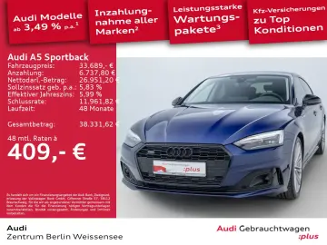 AUDI A5 Sportback 40 TFSI S-TRO QUA LED NAVI RFK SHZ