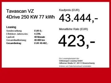 CUPRA Tavascan VZ 4Drive 250 KW 77 kWh Heatp.  Below