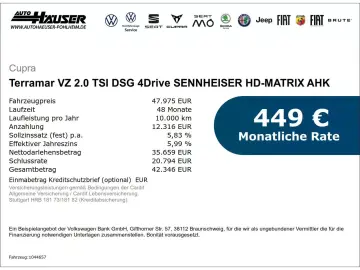 CUPRA Terramar VZ 2.0 TSI DSG 4Drive SENNHEISER HD-MAT