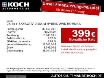 MAZDA CX-60 e-SKYACTIV-D 254 M HYBRID AWD HOMURA Navi