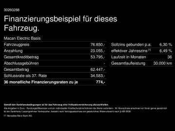 PORSCHE Macan Electric Panorama Bose Matrix 4 Sitzhzg.