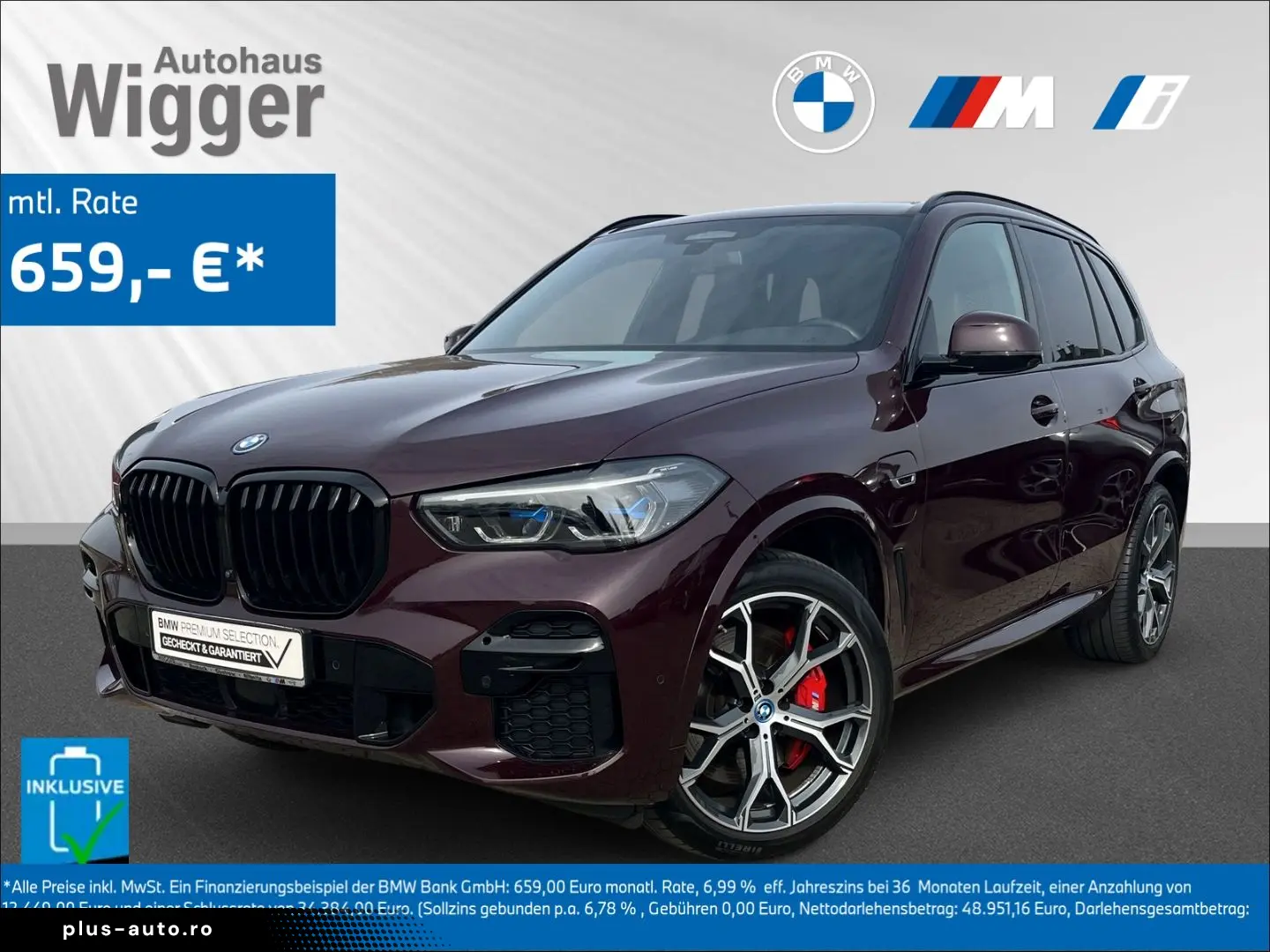 BMW X5 xDrive 45e M Sport Laser AHK Navigation Leder