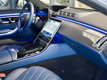 MERCEDES-BENZ S 580 4M Lang MANUFAKTUR yachtblau Exk…