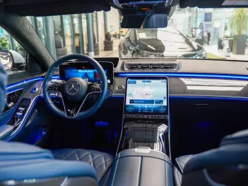 MERCEDES-BENZ S 580 4M Lang MANUFAKTUR yachtblau Exk…