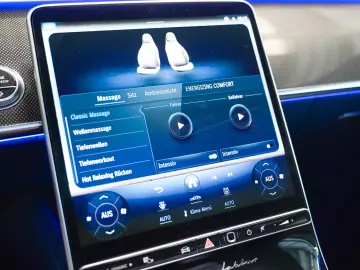 MERCEDES-BENZ S 580 4M Lang MANUFAKTUR yachtblau Exk…
