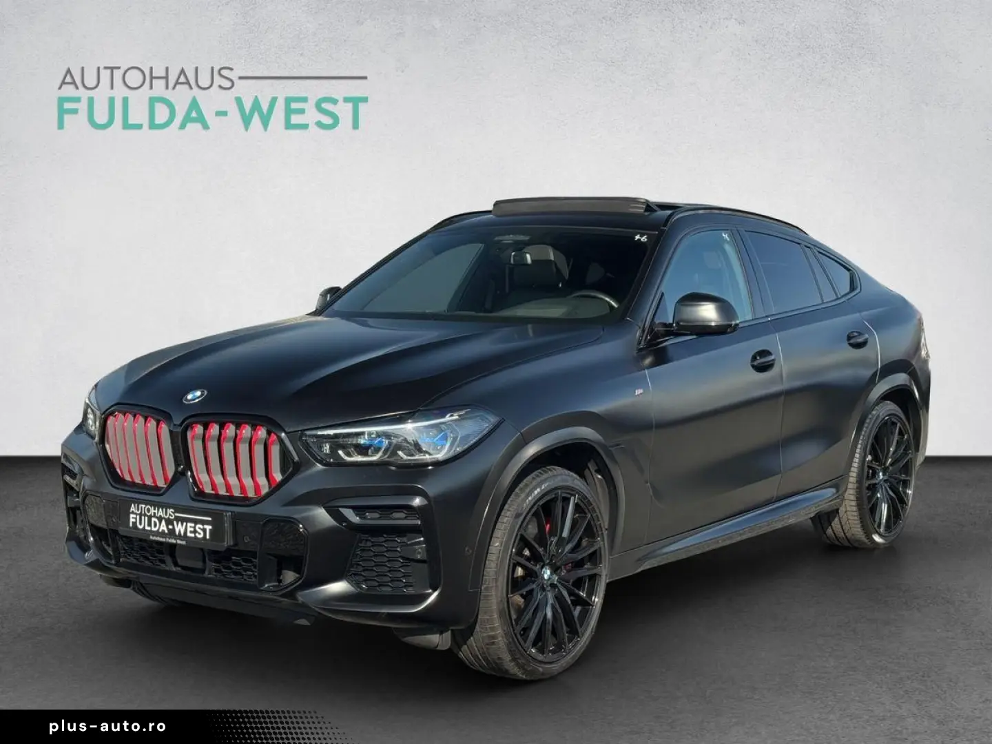 BMW X6 M50i Black Vermilion FrozenBlack Laser B&W