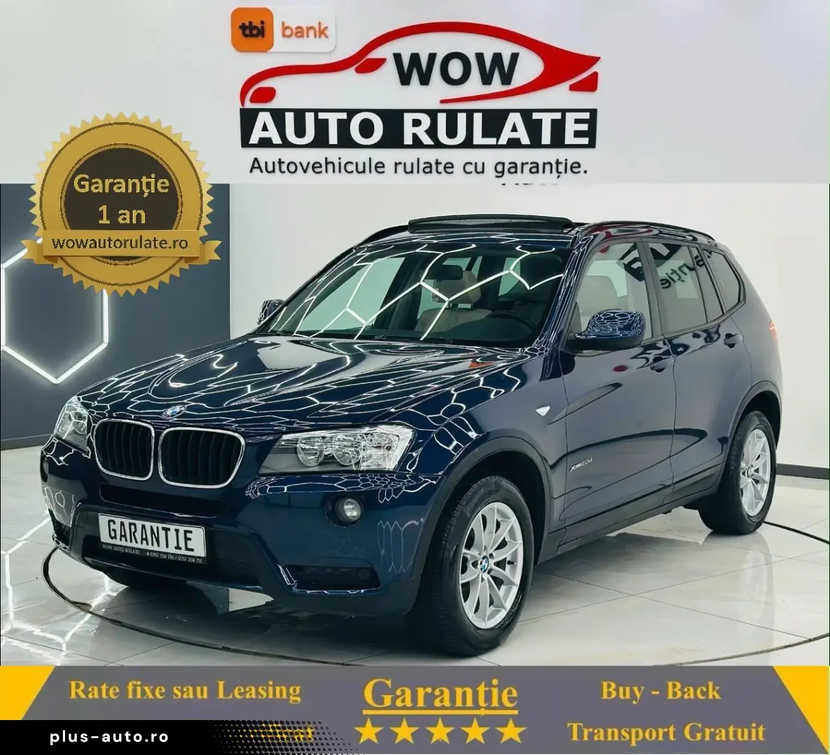 BMW X3 2013 2.0D E5 4x4 Garantie 12 Luni Rate Avans 0 Doar C