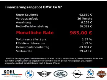 BMW X4 M Competition Laserlicht AC Schnitzer Umbau