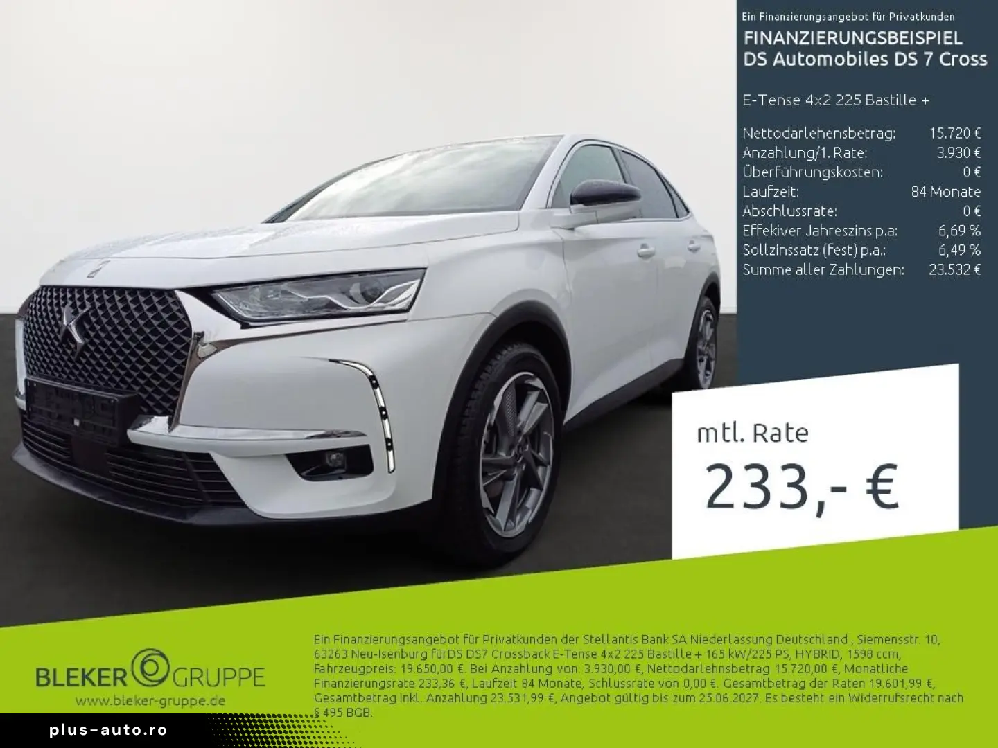 DS DS7 Crossback E-Tense 4x2 225 Bastille