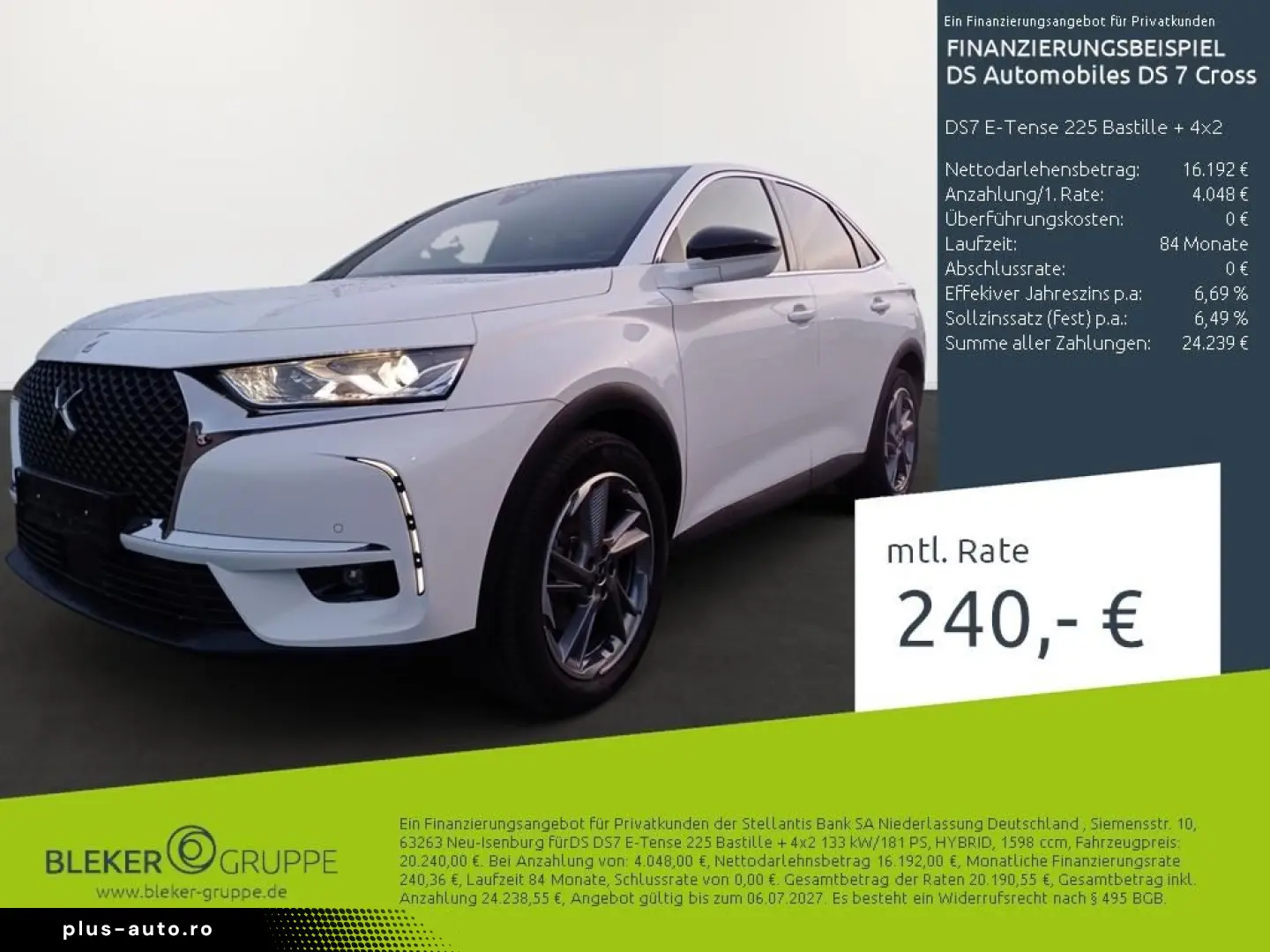 DS DS7 Crossback DS7 E-Tense 225 Bastille   4x2