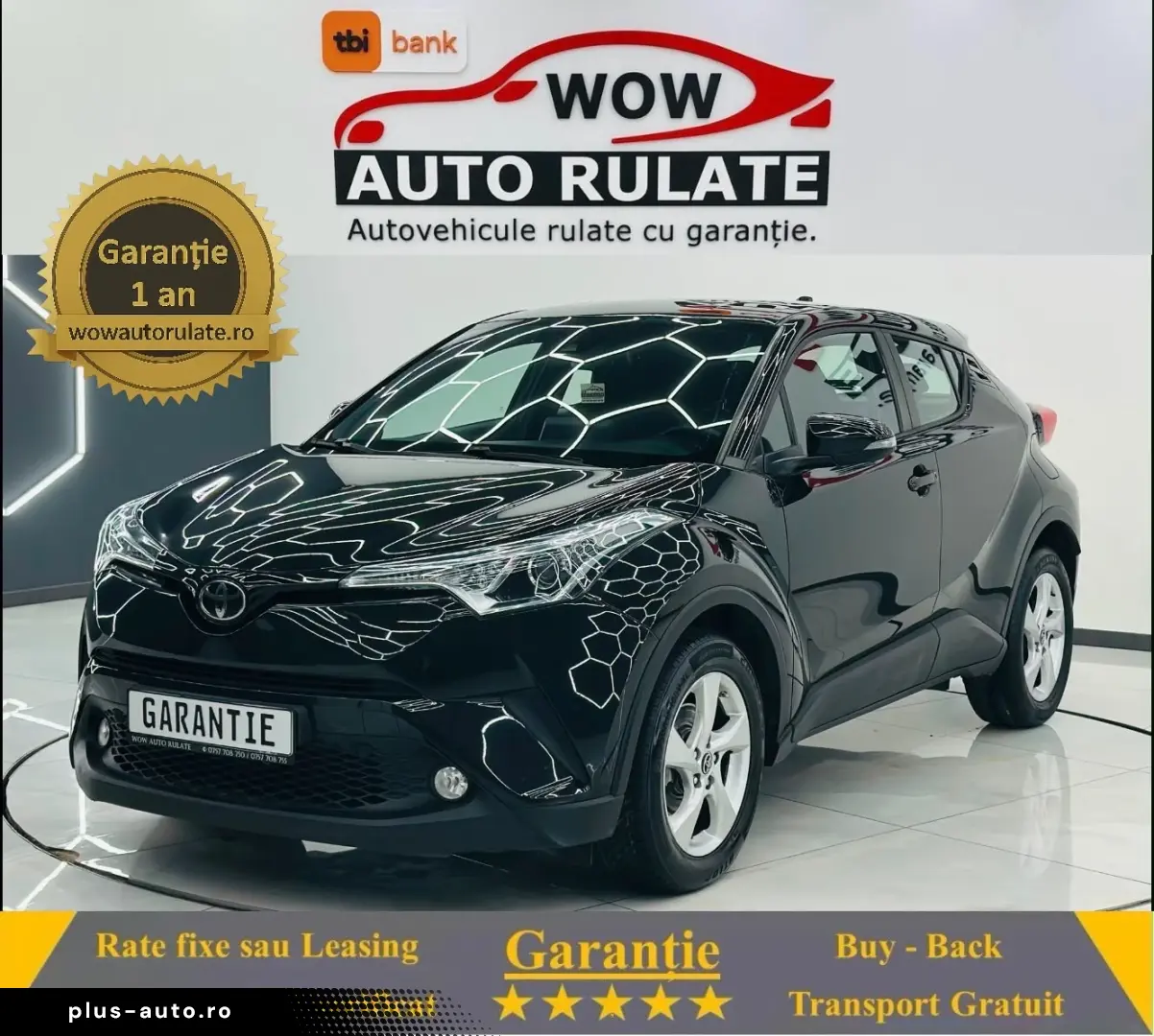 TOYOTA C-HR 2019 1.2i E6 Garantie 12 Luni Rate Avans 0 Doar