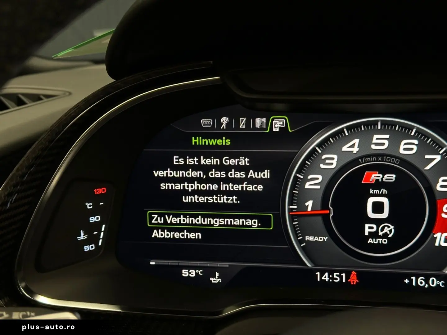 AUDI R8 Spyder V10 qua performance CARBON Frane ceramice