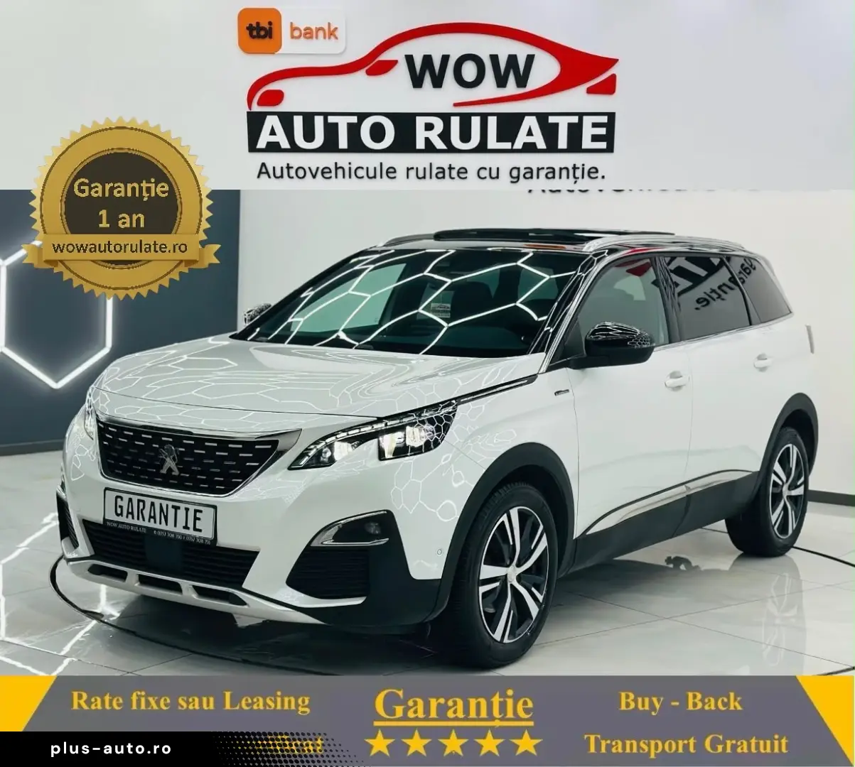 PEUGEOT 5008 2017 1.6i E6 Garantie 12 Luni Rate Avans 0 Doar