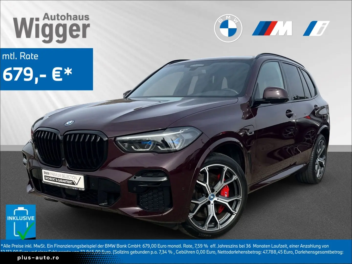 BMW X5 xDrive 45e M Sport Laser AHK Navigation Leder