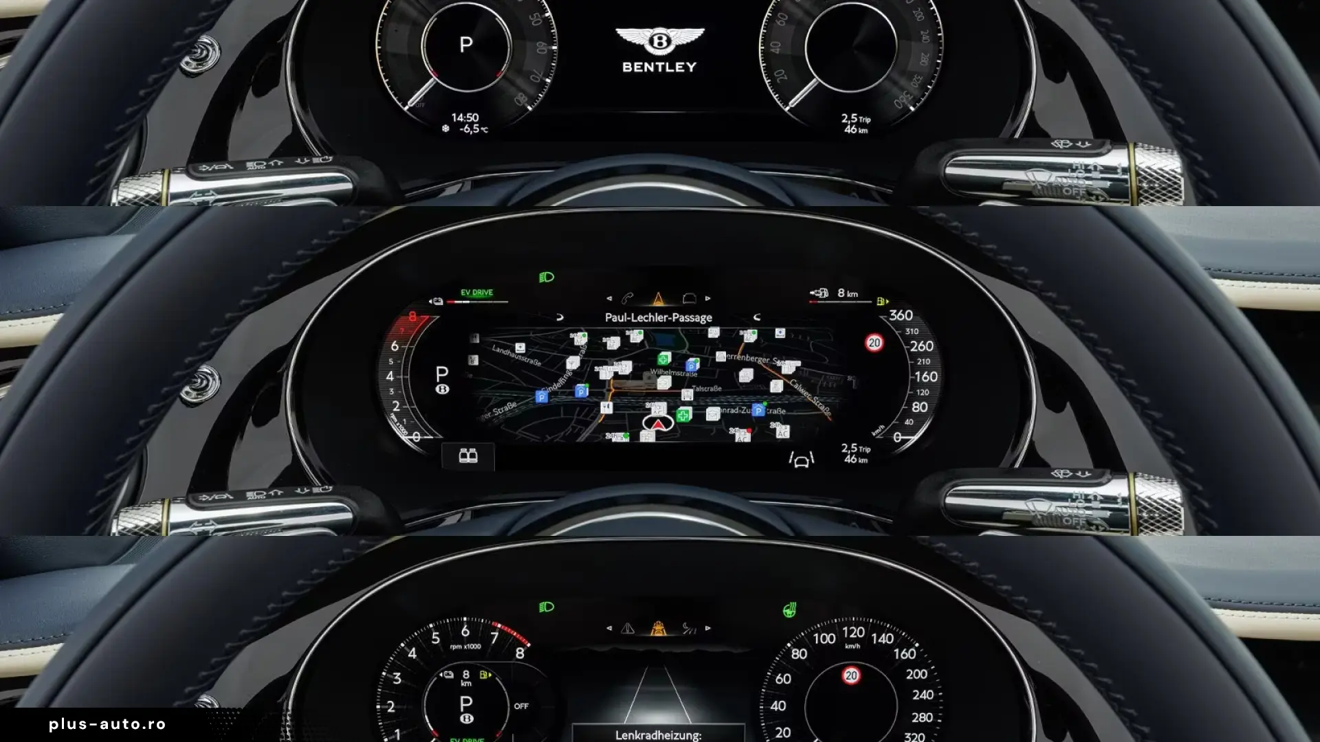 Bentley Continental GTC V8 Hybrid   Head-Up Display