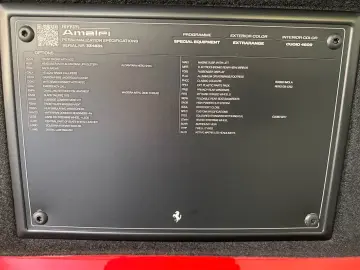 Ferrari Amalfi   Rosso Imola  Lift ACC P.Display