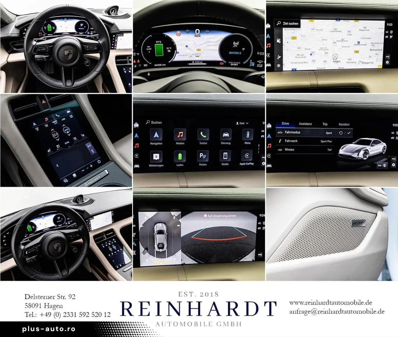 PORSCHE TAYCAN TURBO ACC HuD PANO PDLS  KERAMIK 18-WEGE