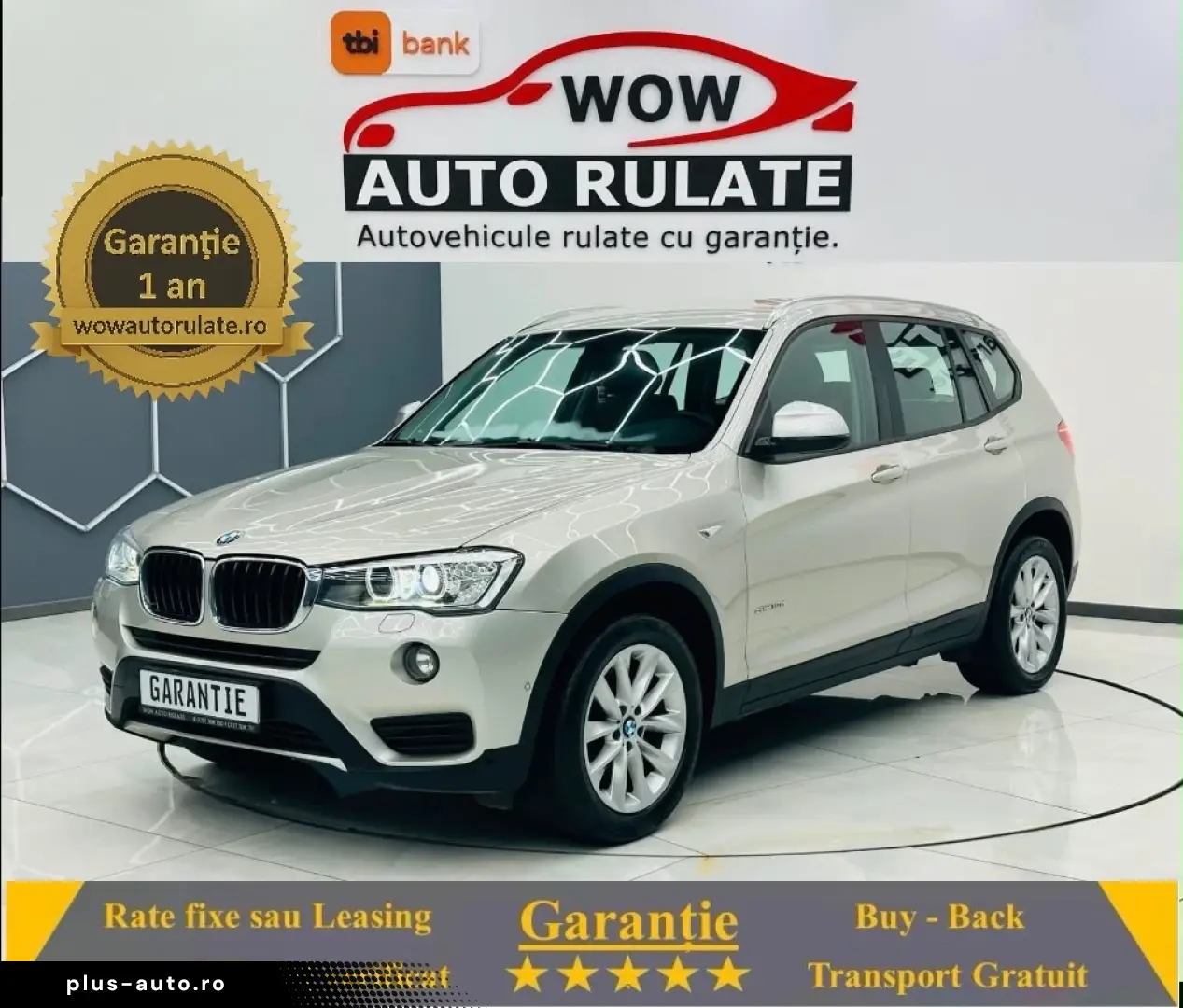 BMW X3 2015 2.0D E6 Garantie 12 Luni Rate Avans 0 Doar Cu Bu