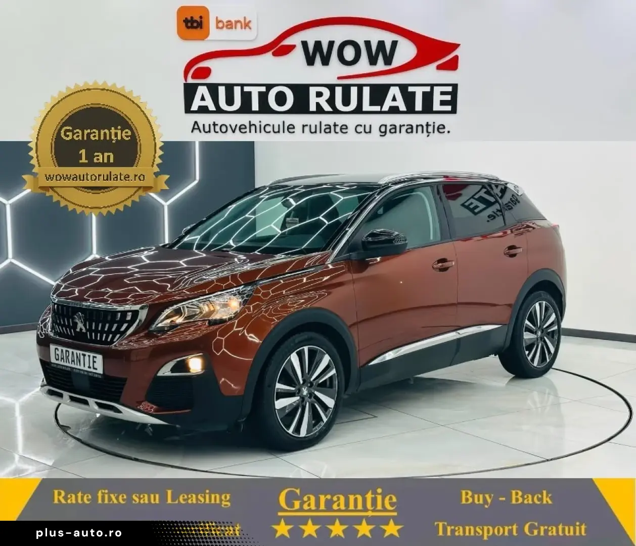 PEUGEOT 3008 2017 1.6D E6 Garantie 12 Luni Rate Avans 0 Doar