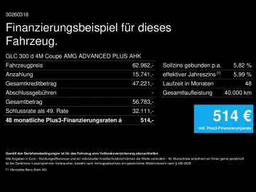 MERCEDES-BENZ GLC 300 d 4M Coupe AMG-ADV  AHK PANO M…