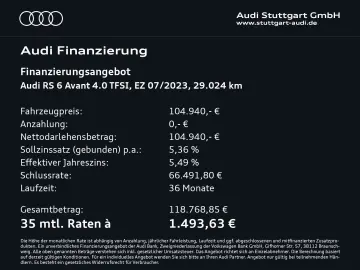 AUDI RS6 Avant 4.0 TFSI quattro Dynamik Laser B&O 22