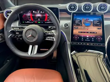 MERCEDES-BENZ GLC 300e 4M Coupe AMG Plus Brown Leather
