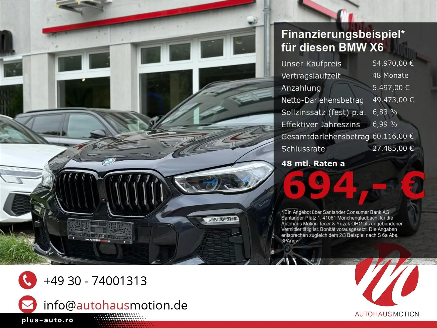 BMW X6 xDrive 30 d M Sport Laser Pano HUD Memory Kam