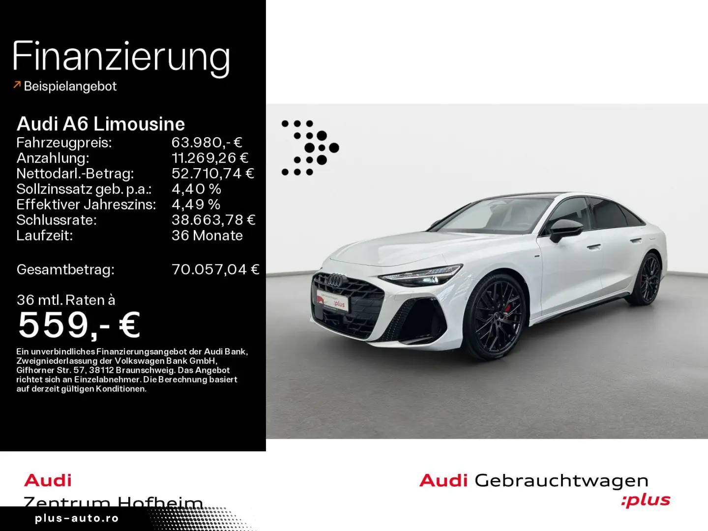 AUDI A6 Limousine e-hybrid S line edition one qu S tr