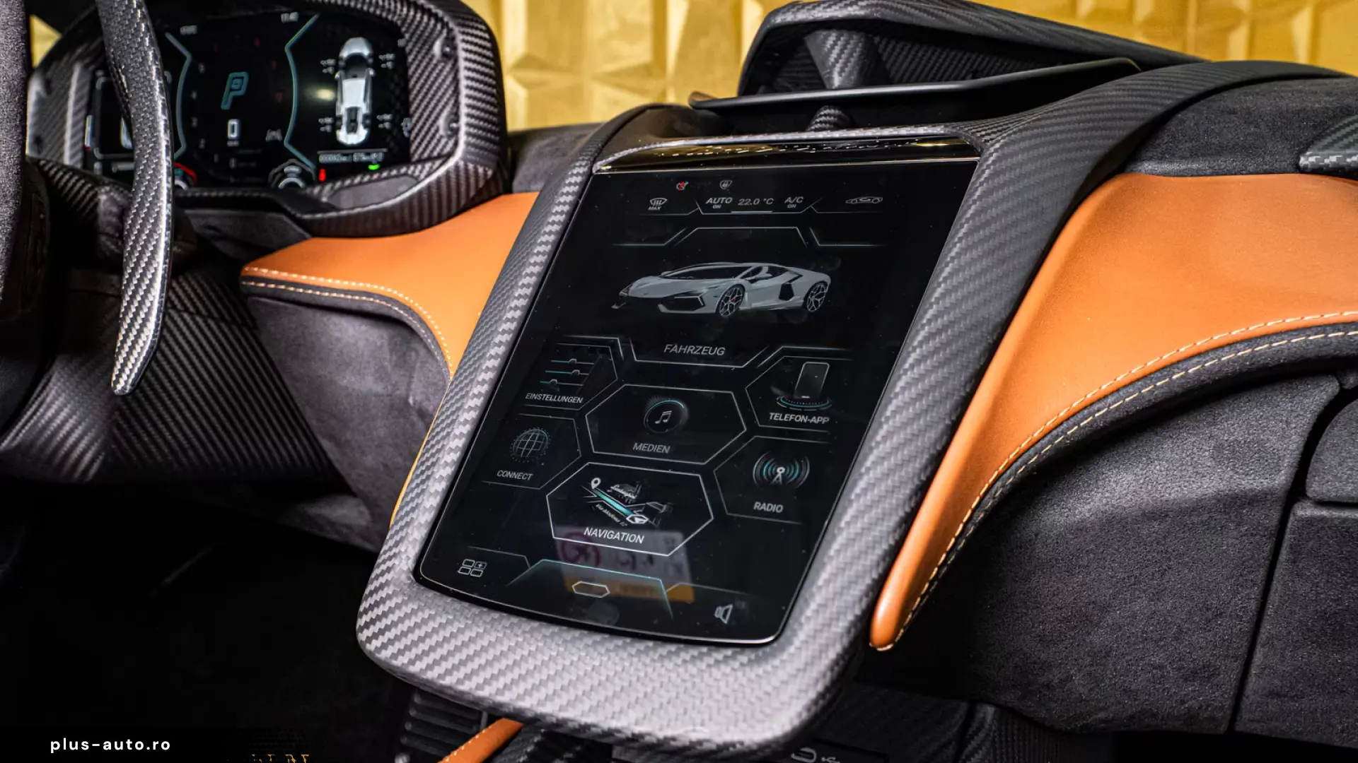 Lamborghini Revuelto   CARBON   PASSANGER DISPLAY