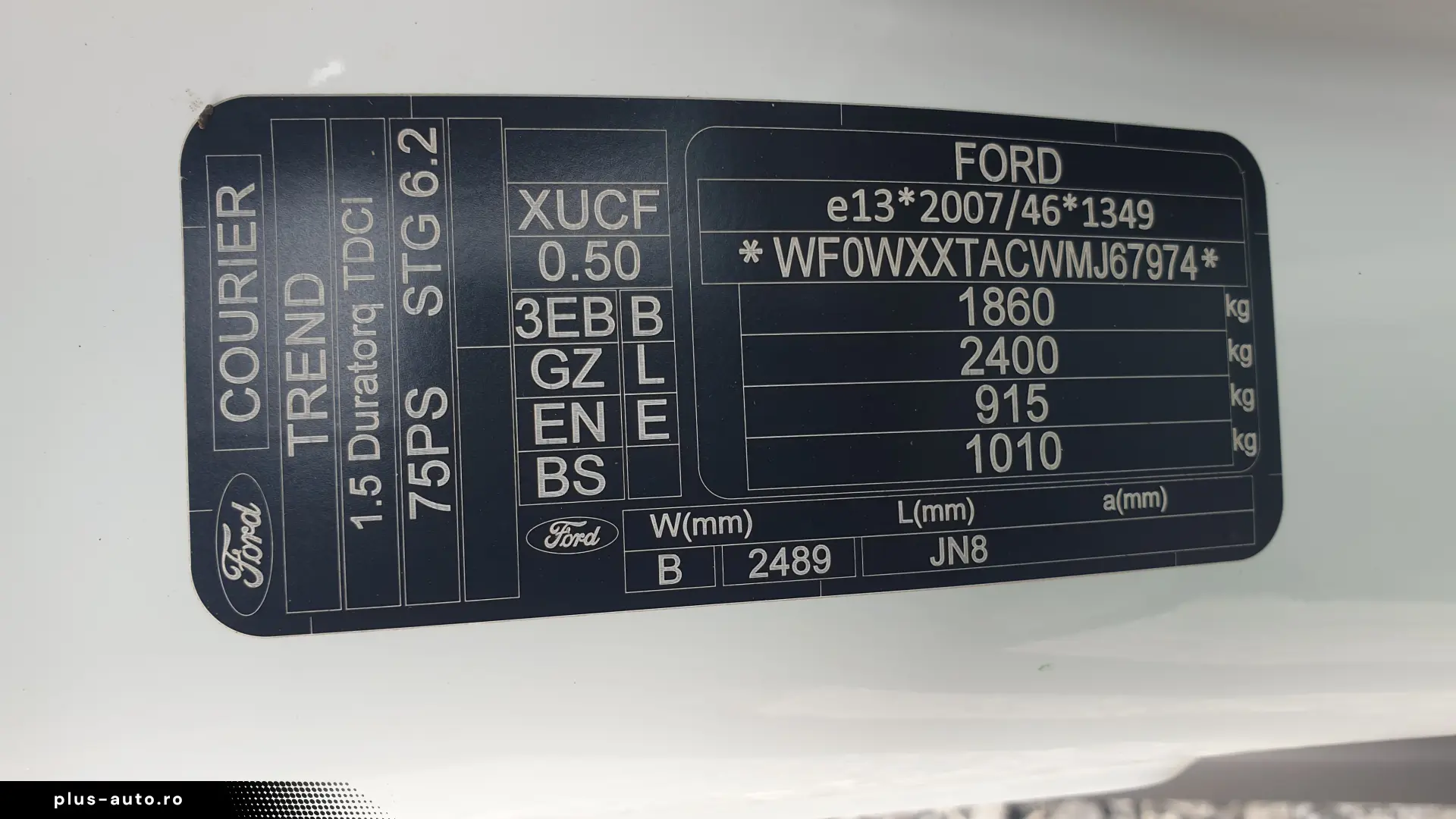 Ford Transit Courier 2021 1.5 TDCi Trend L1H1 – Garanție