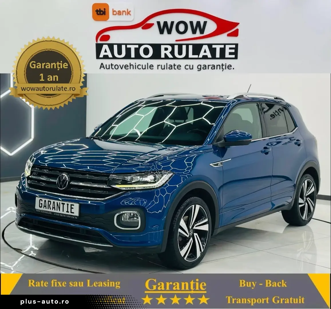 VOLKSWAGEN T-cross R-Line 2021 1.5i E6 Garantie 12 Luni Rate